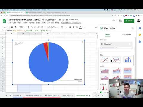 Google Sheets Sales Dashboard — Classic — image 3 from the video walkthrough