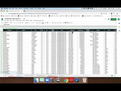 Sales Tracking Dashboard — image 1 from the video walkthrough
