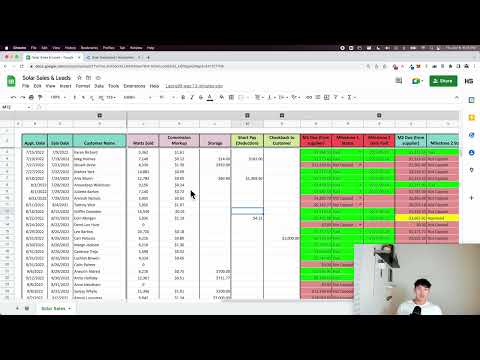 Solar Sales & Commission Dashboard — image 1 from the video walkthrough