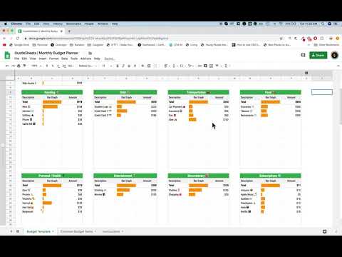 Monthly Budget Planner — image 1 from the video walkthrough