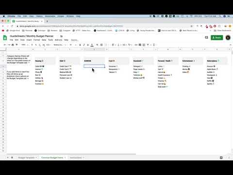 Monthly Budget Planner — image 3 from the video walkthrough