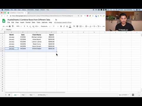 Combine Sheets into One Master Tab — image 2 from the video walkthrough