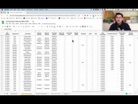Leads, Sales & Commissions Dashboard — image 1 from the video walkthrough