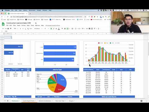 Leads, Sales & Commissions Dashboard — image 2 from the video walkthrough