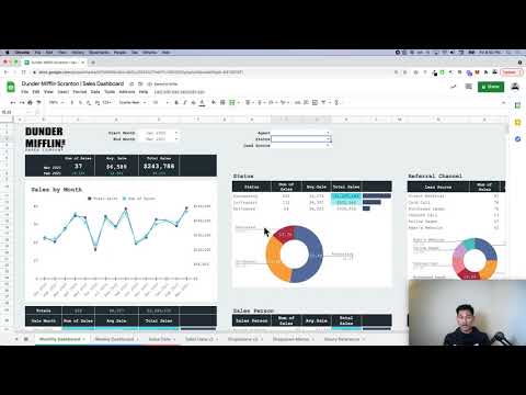 Advanced Google Sheets Sales Dashboard — image 2 from the video walkthrough
