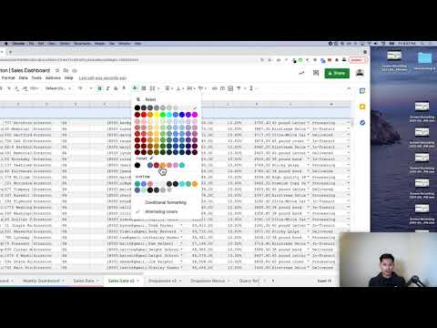 Advanced Google Sheets Sales Dashboard — image 3 from the video walkthrough