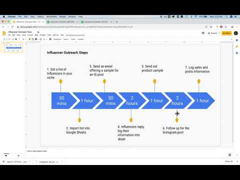 Instagram Influencer Outreach Tracker — image 1 from the video walkthrough