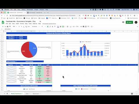 Facebook Ads Ecommerce Dashboard — image 2 from the video walkthrough