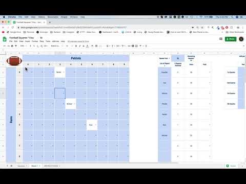 Football Squares — 2019 Video Companion — image 2 from the video walkthrough