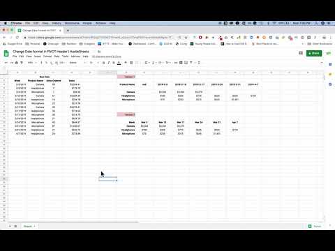 QUERY Pivot Date Formatting Kit — image 1 from the video walkthrough