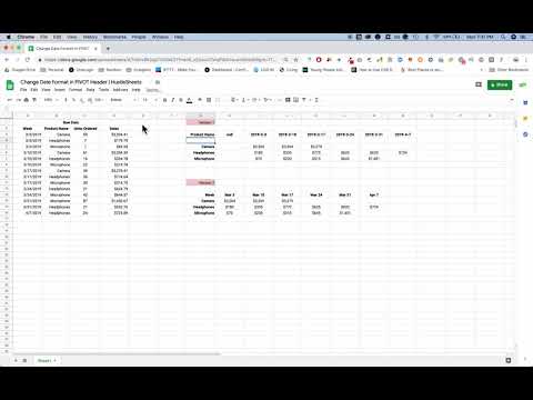 QUERY Pivot Date Formatting Kit — image 2 from the video walkthrough