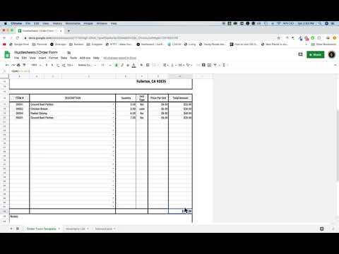 Purchase Order Form Template — image 1 from the video walkthrough